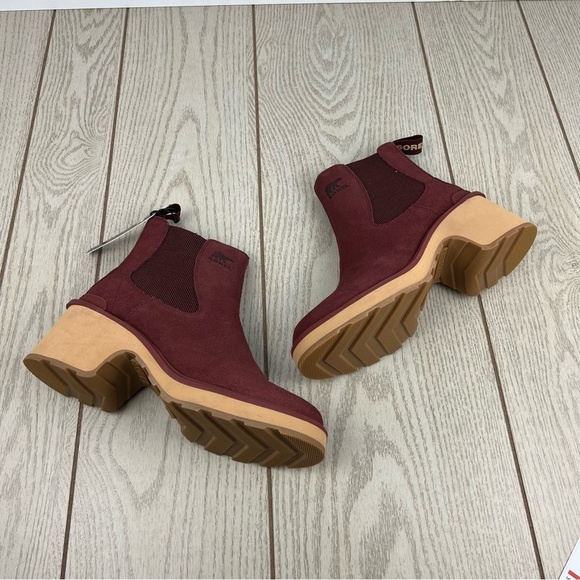 Sorel Women's Hi-Line Heel Chelsea Boots US8.5 Spice, Tawny Buff $190 - Picture 3 of 12